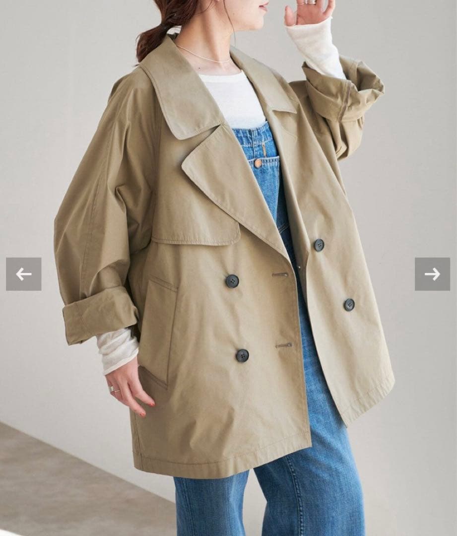 Spick and Span C/Pミドル丈トレンチコート　ベージュA 38