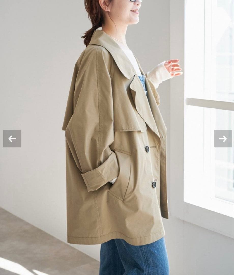 Spick and Span C/Pミドル丈トレンチコート　ベージュA 38