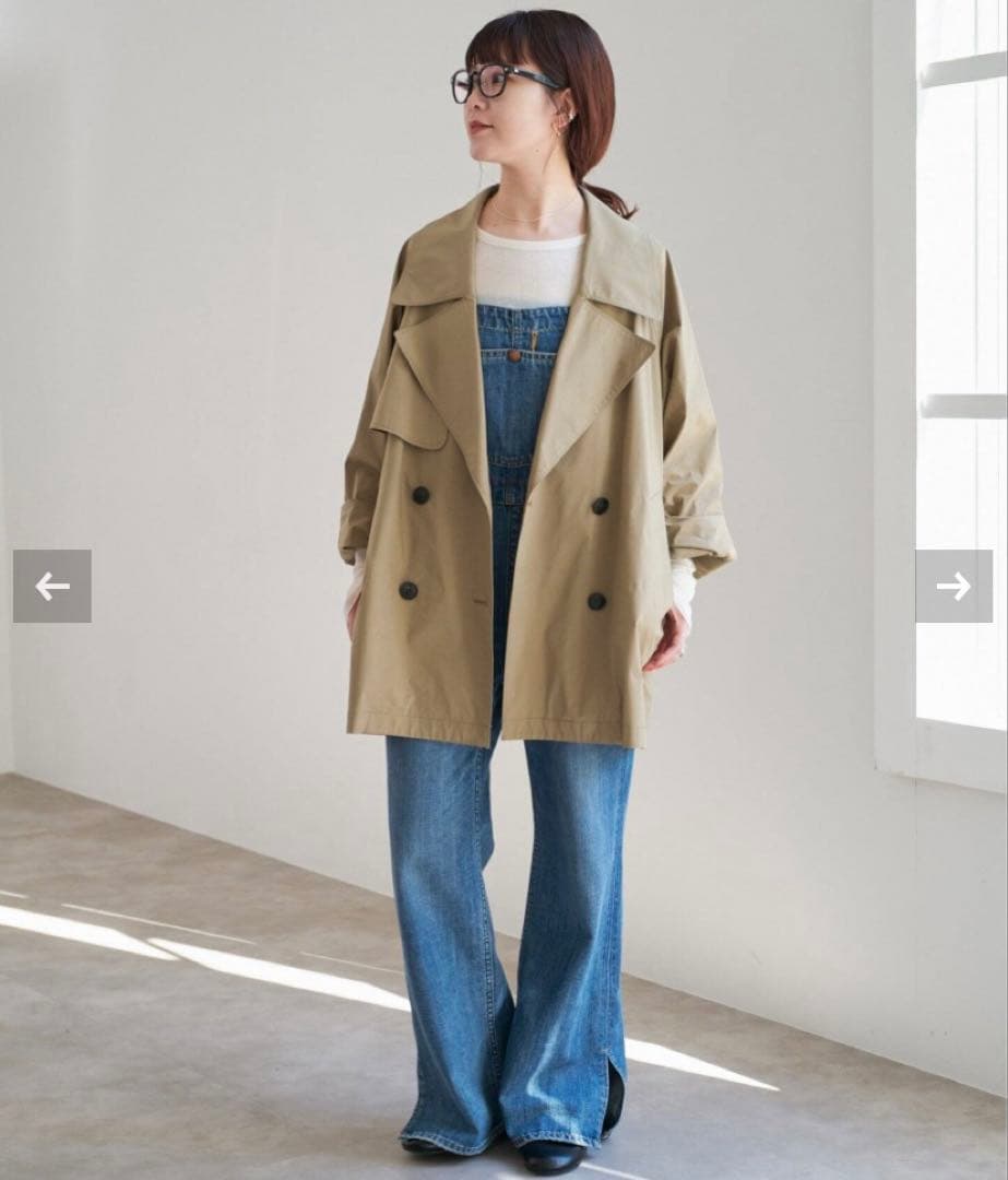 Spick and Span C/Pミドル丈トレンチコート　ベージュA 38