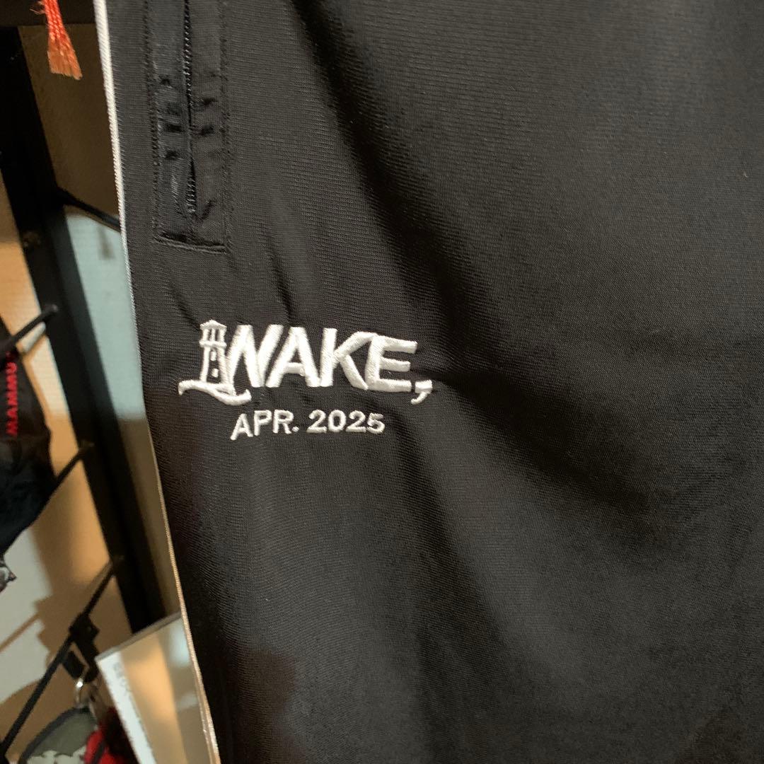 wake sapporo adidas ブラックジャージセット WAKE刺繍