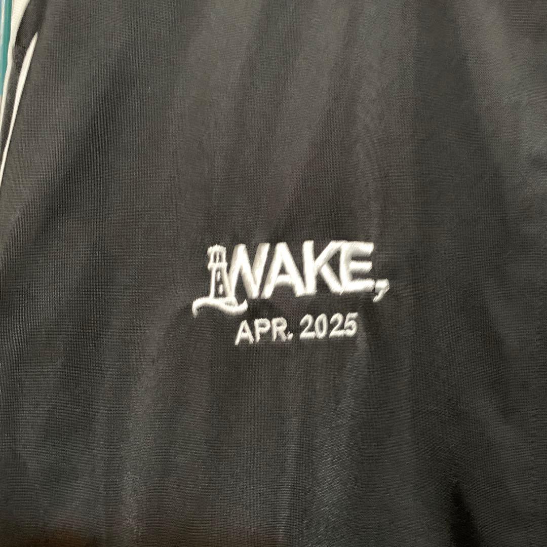 wake sapporo adidas ブラックジャージセット WAKE刺繍