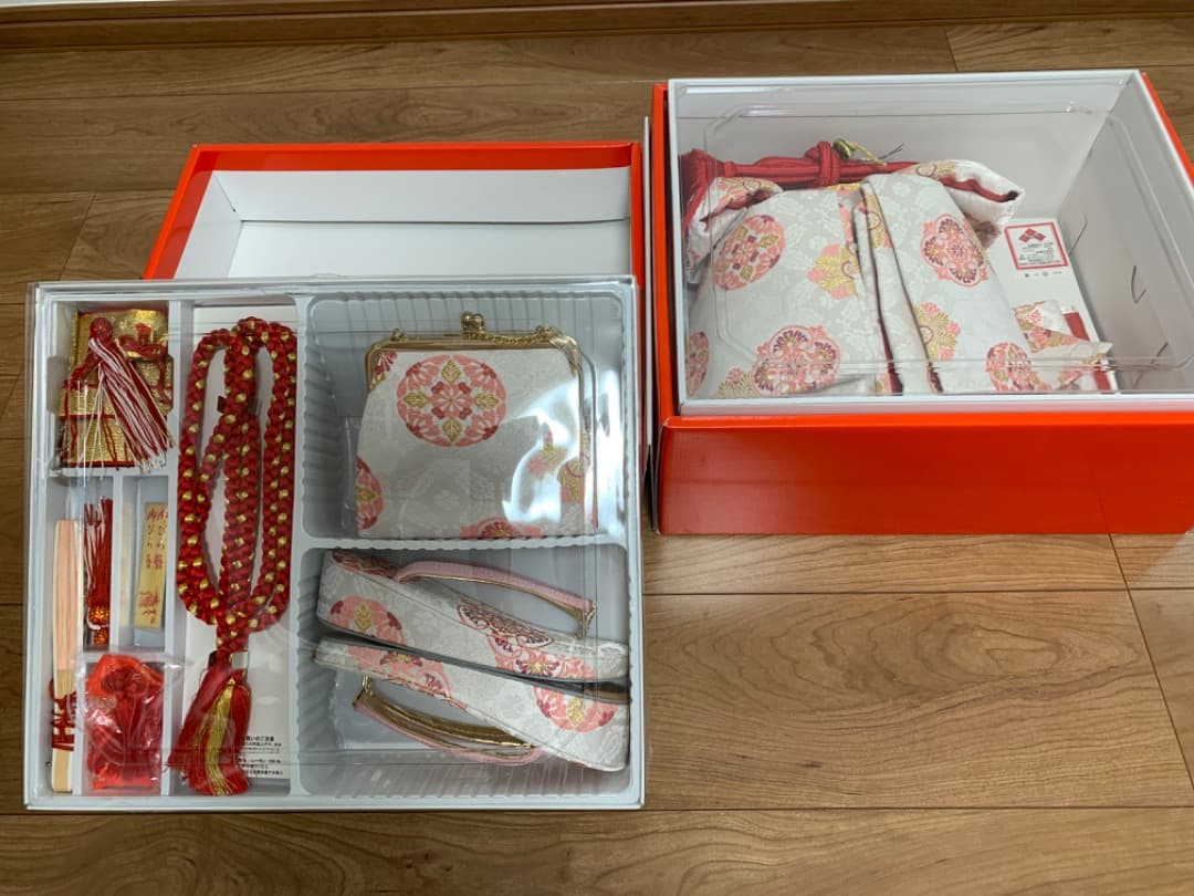 7歳　結び帯　大寸　西陣おくむら