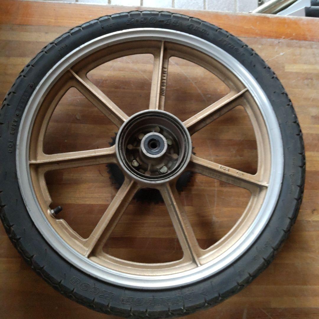 ヤマハ RD50 最終型 リヤホイール S53年式 ゴールド✕シルバー