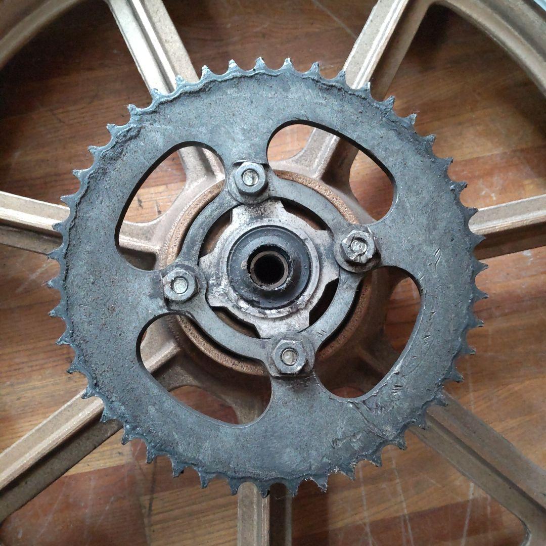 ヤマハ RD50 最終型 リヤホイール S53年式 ゴールド✕シルバー