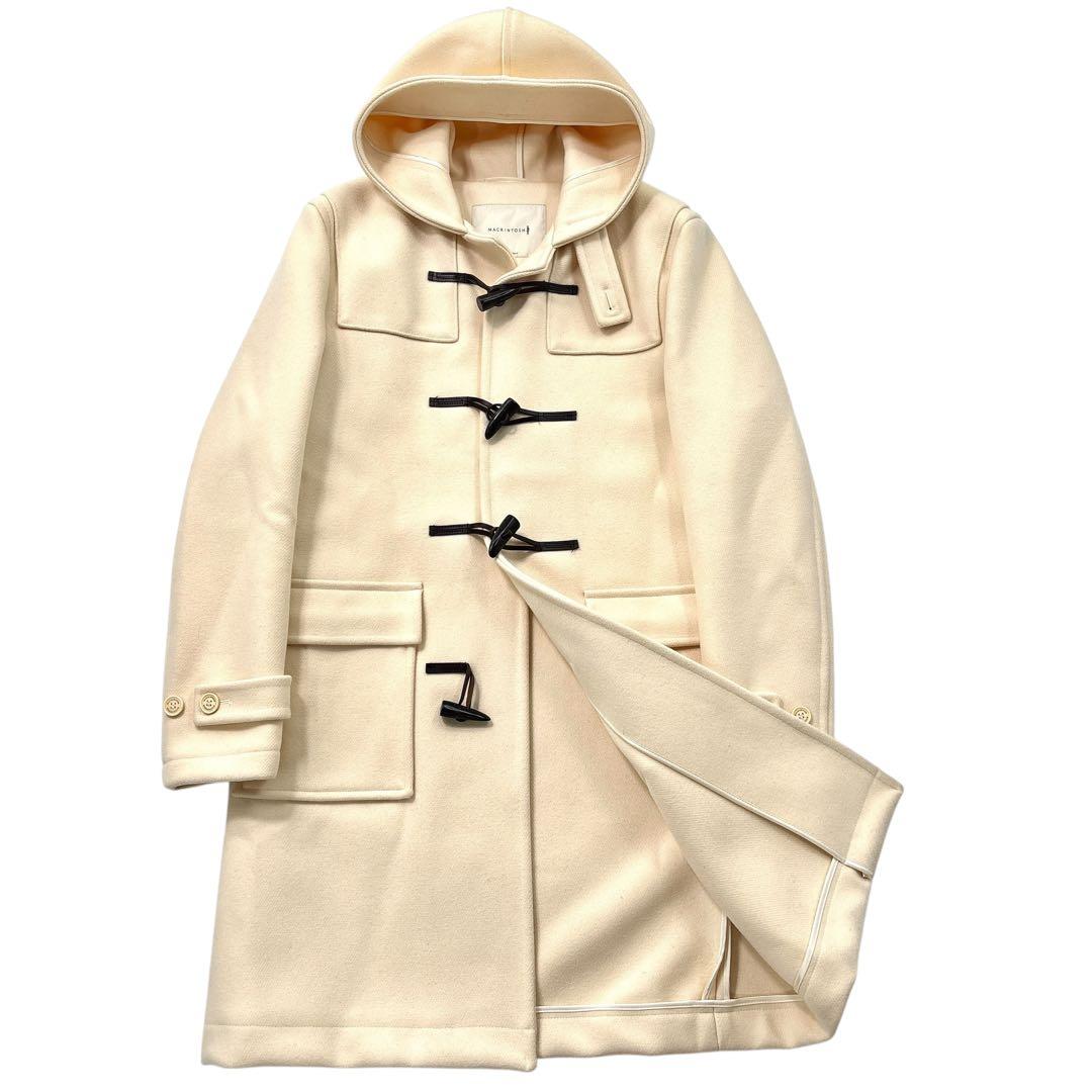 【未使用級　極美品】マッキントッシュ メルトン ダッフルコート 42 ホワイト