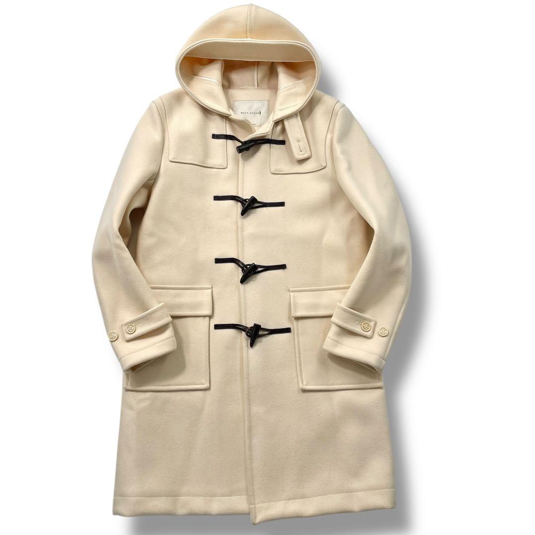 【未使用級　極美品】マッキントッシュ メルトン ダッフルコート 42 ホワイト