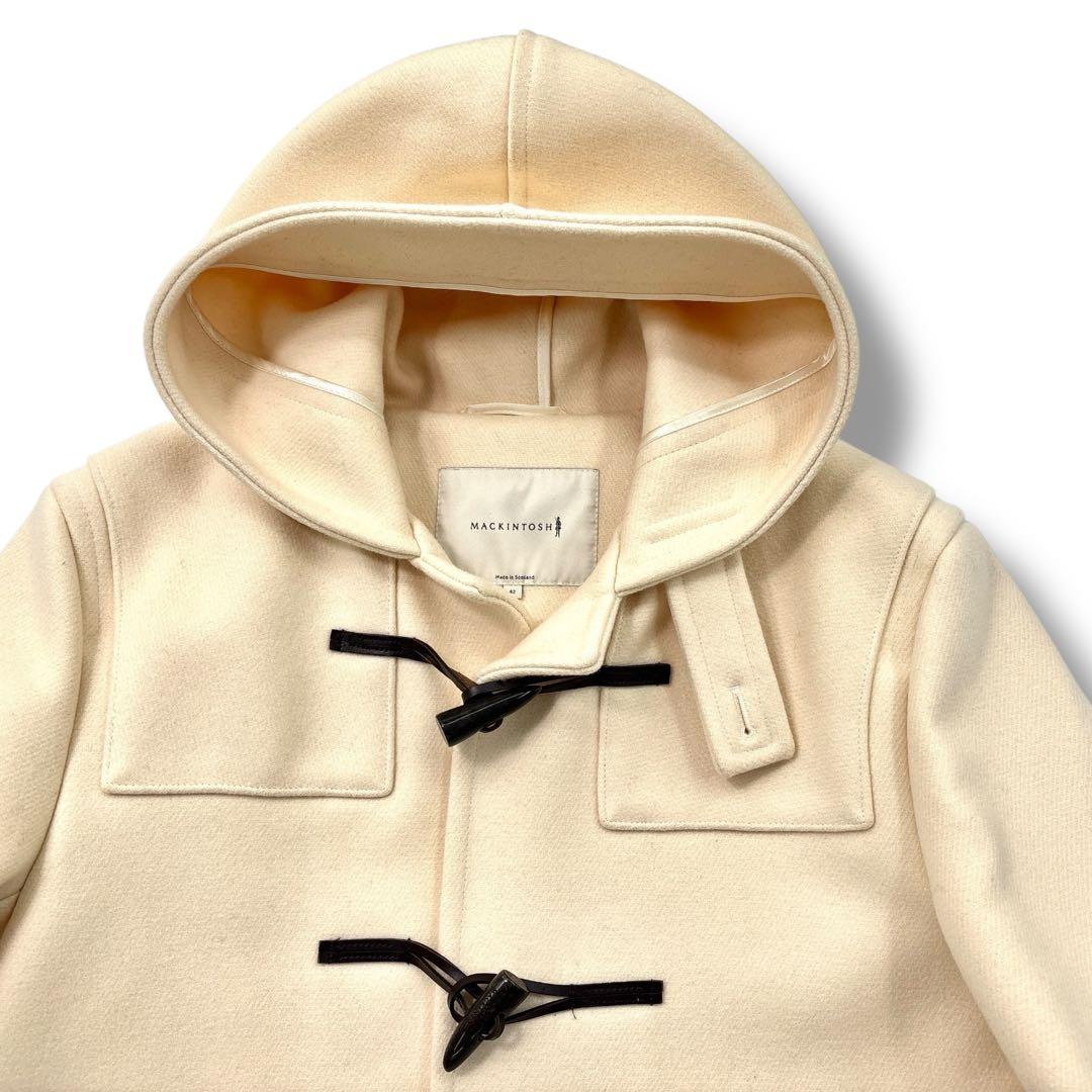 【未使用級　極美品】マッキントッシュ メルトン ダッフルコート 42 ホワイト