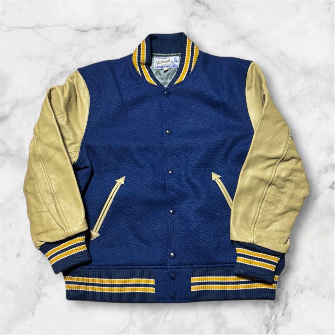 送料込　ホワイツビル　東洋エンタープライズ ソリッド　スタジャン　レザー　40