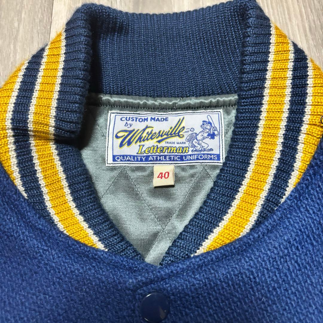 送料込　ホワイツビル　東洋エンタープライズ ソリッド　スタジャン　レザー　40