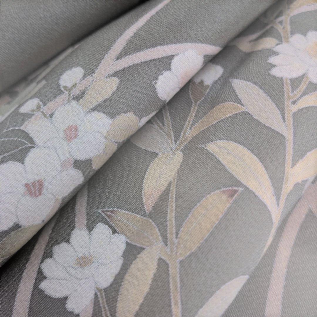 さ*ん様 1ー55 　訪問着 グレー帯とセットです　共の八掛けです