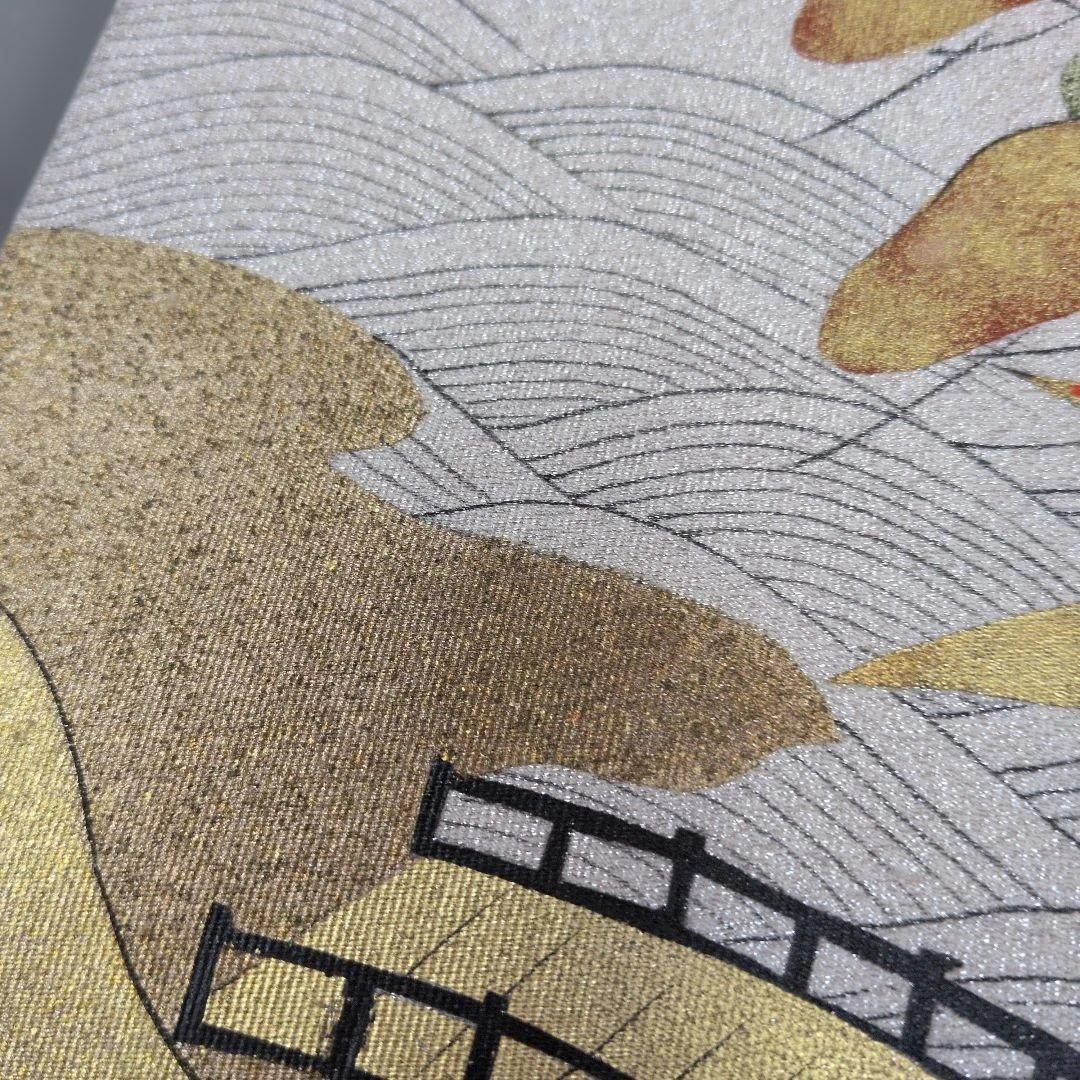 さ*ん様 1ー55 　訪問着 グレー帯とセットです　共の八掛けです
