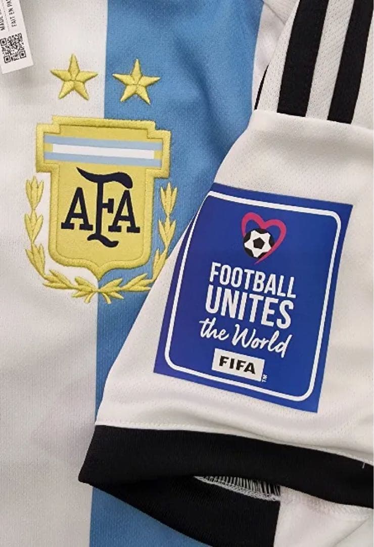 アルゼンチン代表２０２２W杯決勝　マッチデイ付き＆ W杯パッチ付き メッシ＃１０