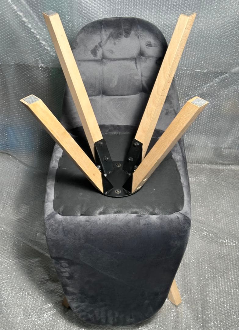 新品 ダイニングチェア オシャレ 椅子 インテリア 2脚セット グレー