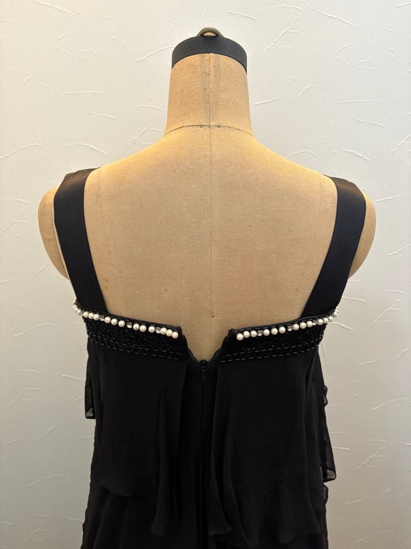 パーティドレスブラックロングドレス