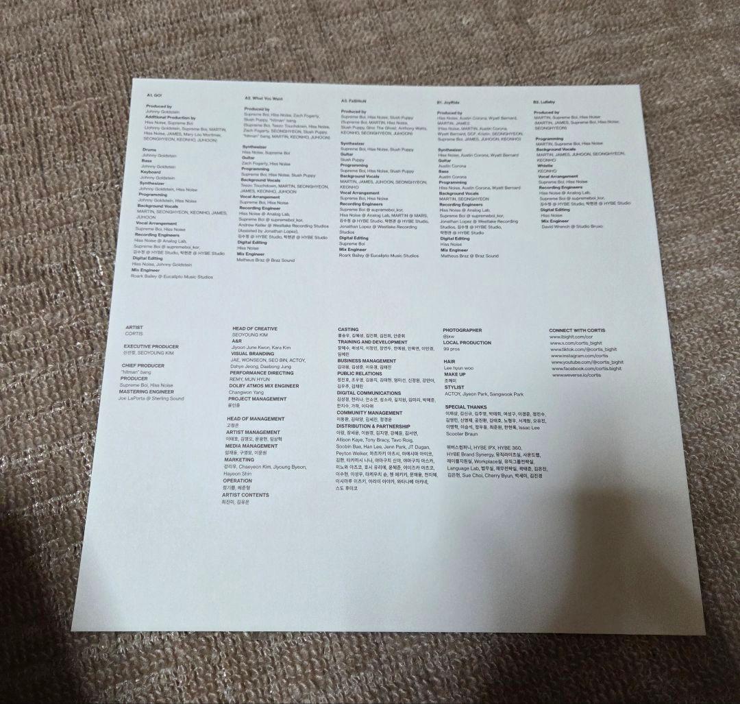 b*2様 cortis コルティス lp vinyl レコード 再販分 公式品