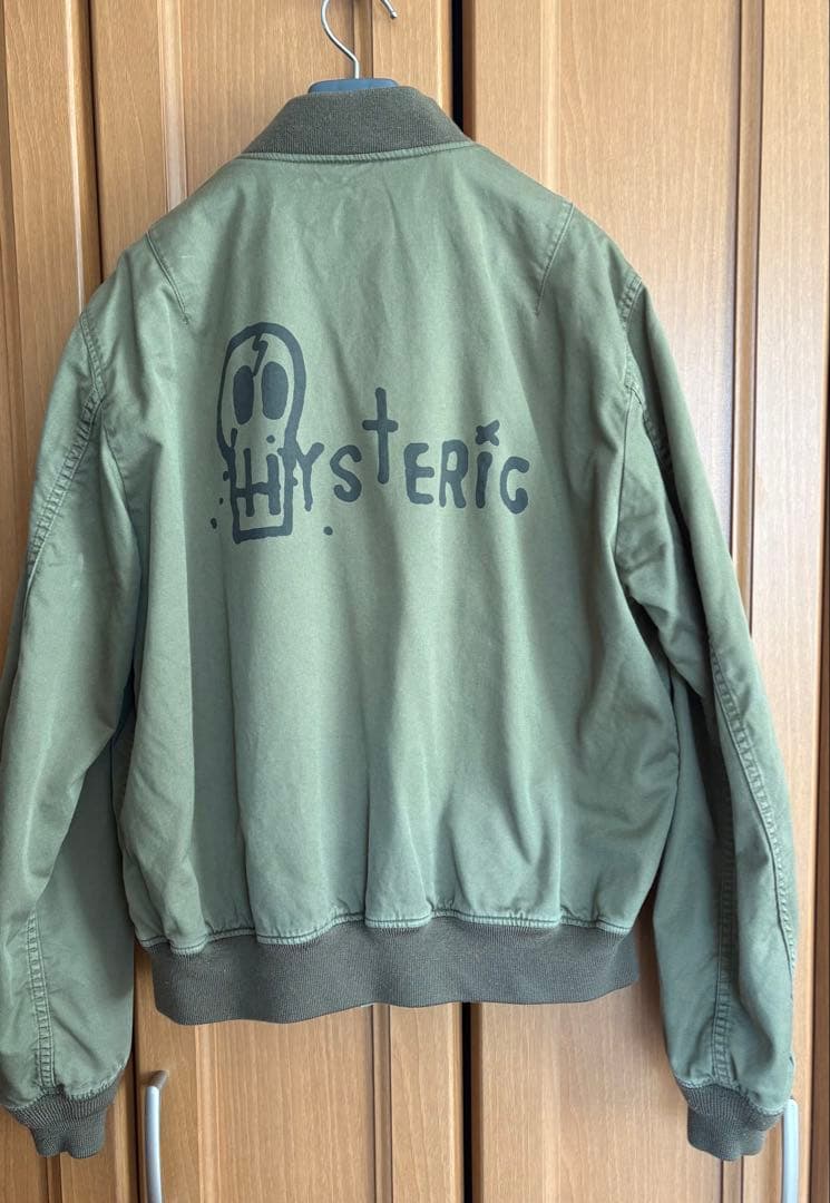 ヒステリックグラマー ミリタリー MA-1 ジャケット カーキL