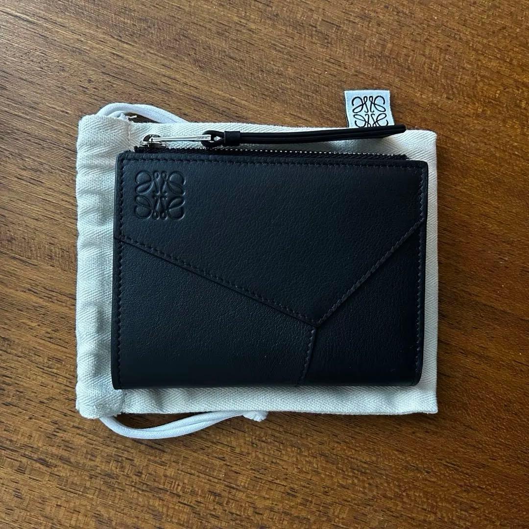 小物 LOEWE : Puzzle Edge Slim Compact Wallet