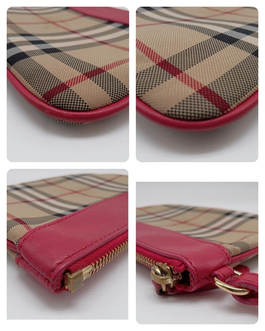 バーバリー　クラッチバッグ　ポーチ　ノバチェック　セカンドバッグ