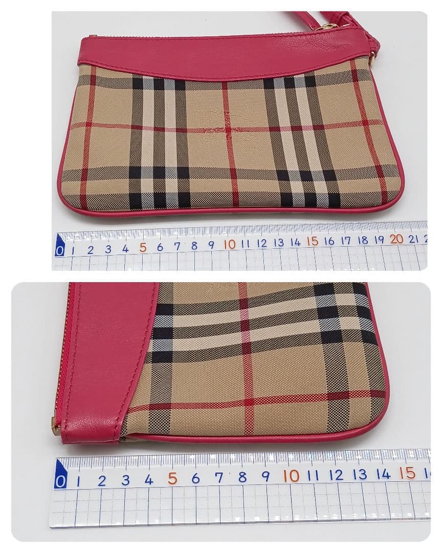 バーバリー　クラッチバッグ　ポーチ　ノバチェック　セカンドバッグ
