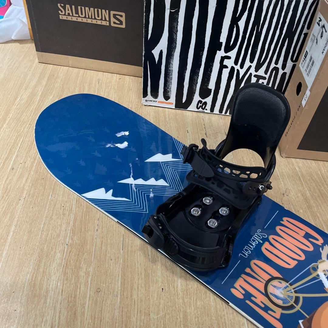 SALOMON×ZUMA　サロモン　未使用バインディング付スノーボードセット