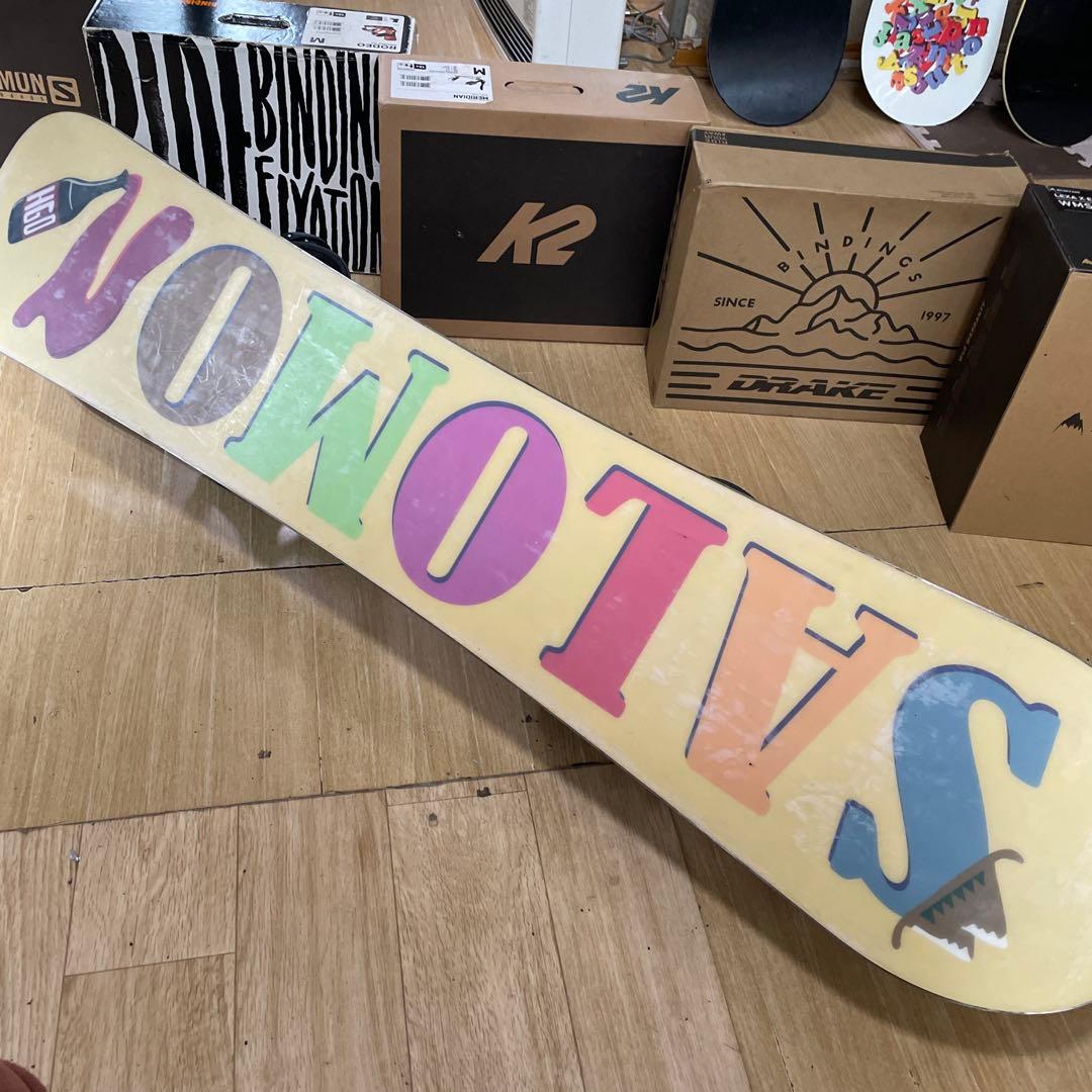 SALOMON×ZUMA　サロモン　未使用バインディング付スノーボードセット