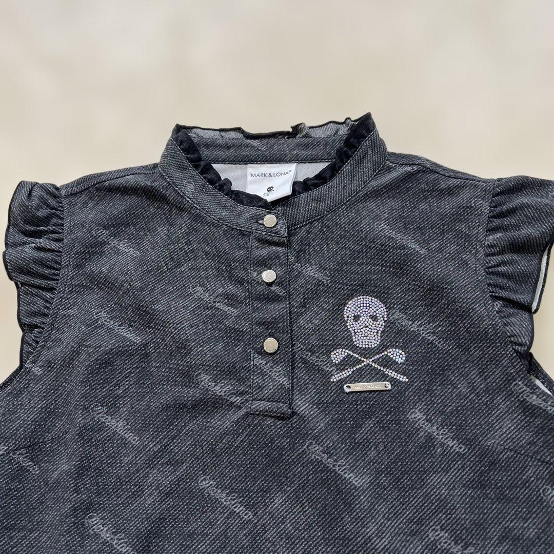 マーク&ロナ　フリル袖 ゴルフシャツ