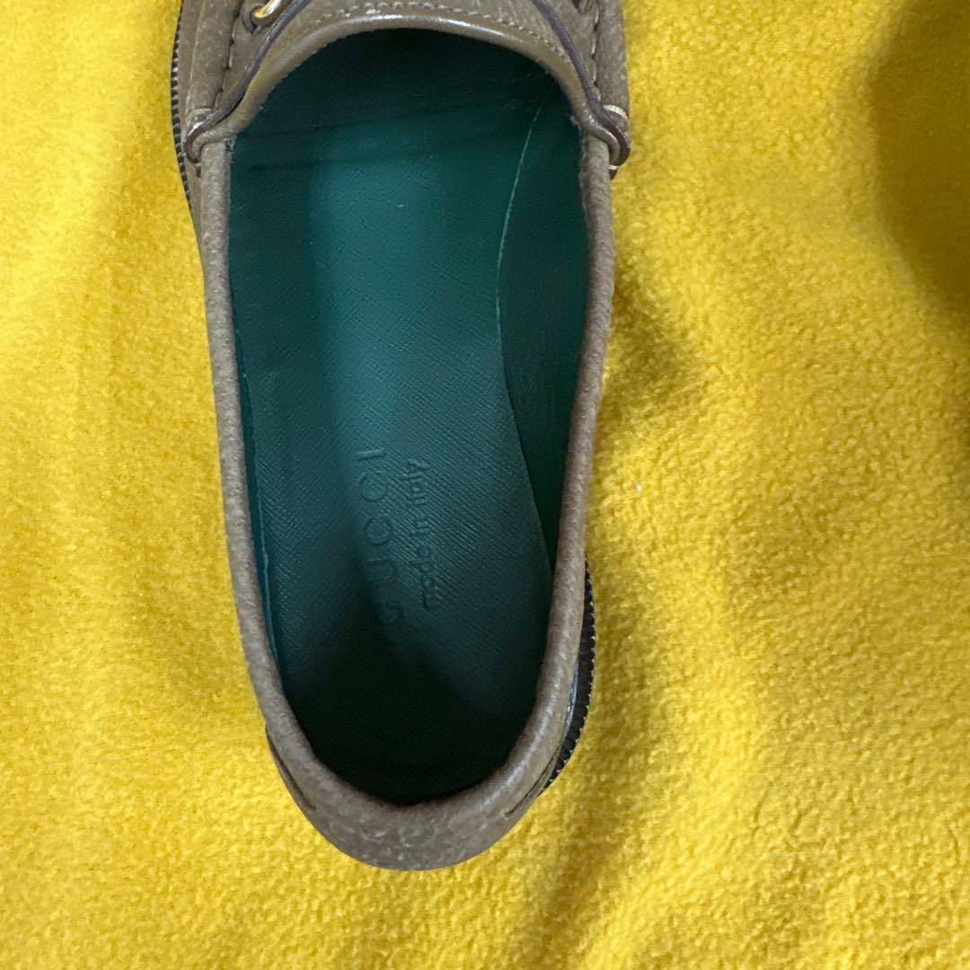 GUCCI ブラウンレザー ローファー 7.5