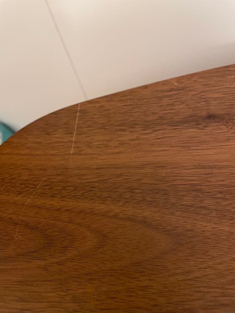 ブラウン楕円形センターテーブル