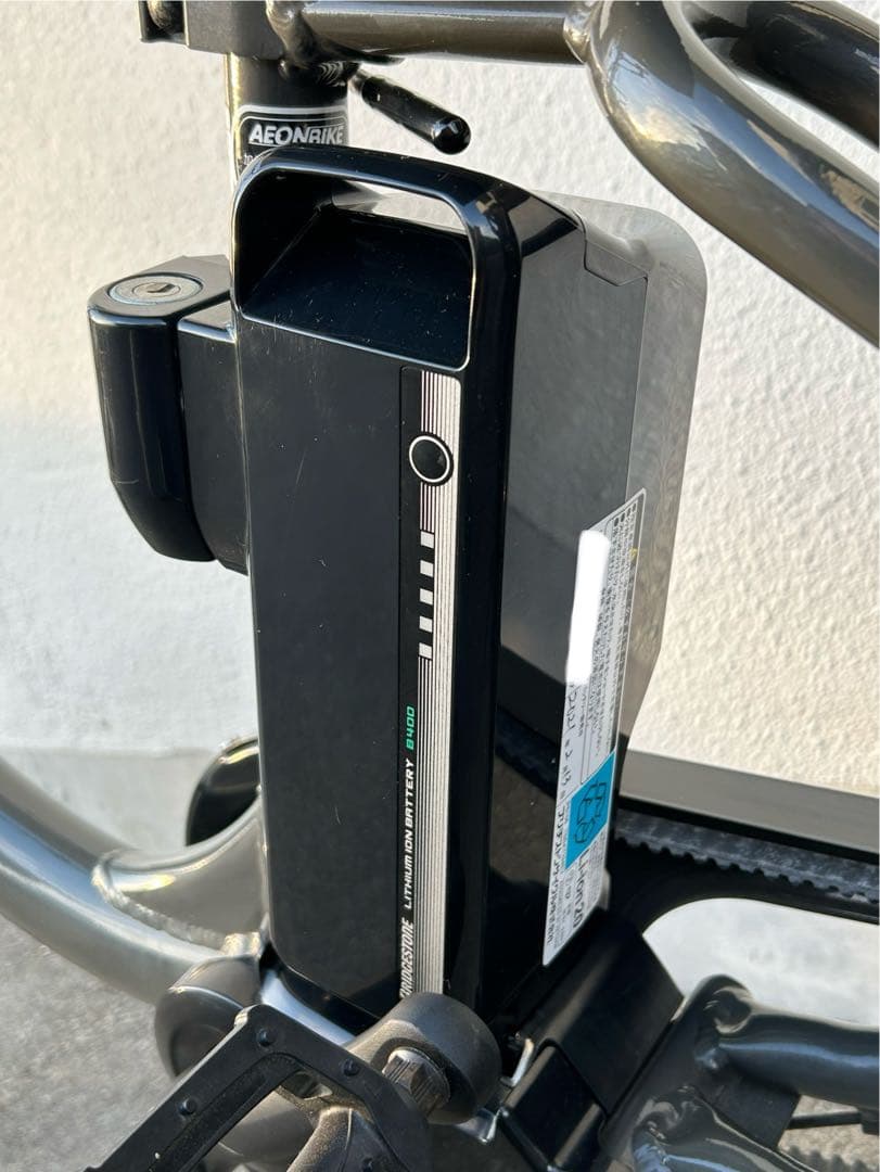 ビッケモブdd グレー 電動アシスト　子供乗せ　レインカバー付き　たのメル便対応