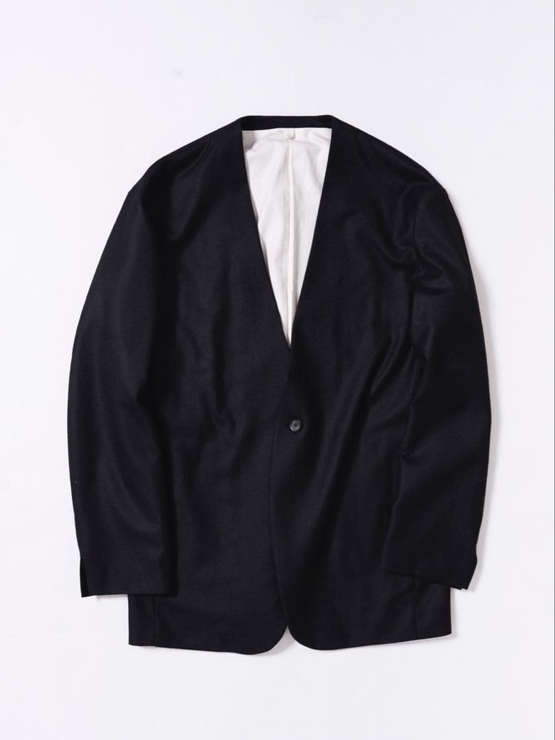 MB ハイエンド尾州ウール クラシックノーカラージャケット Mサイズ