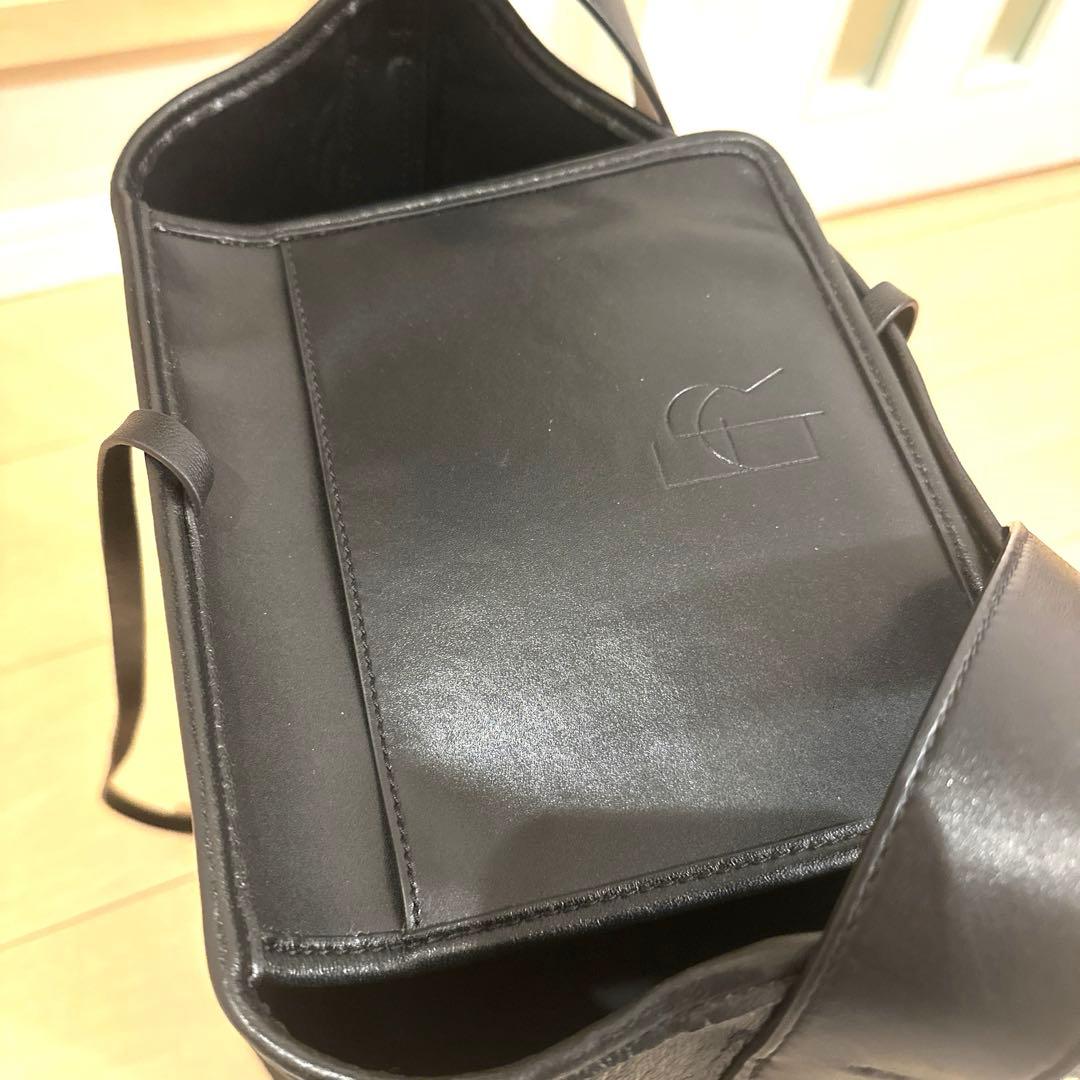 ETRE TOKYO ラムレザーバケットバッグ 完売品 ショルダー ブラック