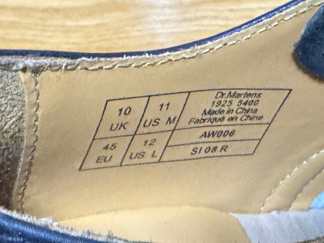 Dr.Martens 1925 スチールトゥ 3ホール UK10 29cm