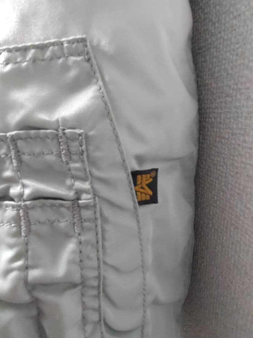 アルファ シルバー MA-1 90s　00s USA製