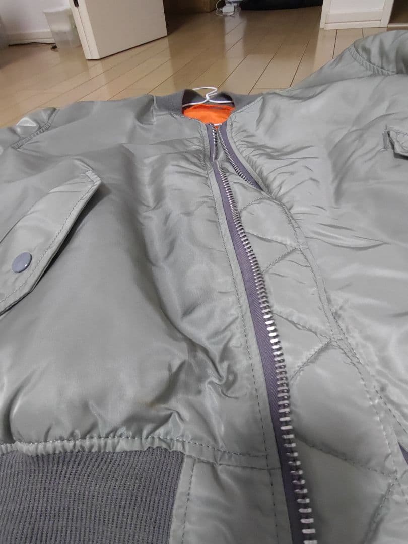 アルファ シルバー MA-1 90s　00s USA製