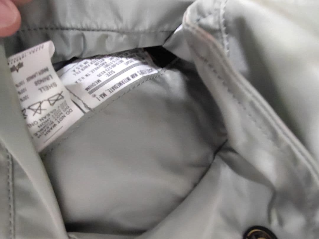 アルファ シルバー MA-1 90s　00s USA製