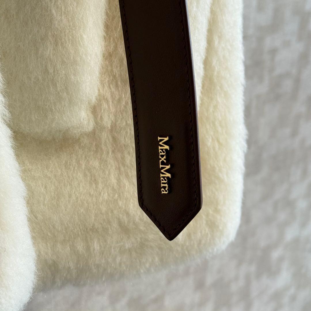 Max Mara NEWABAVOニューアバボ ベルト付き テディベア ケープ