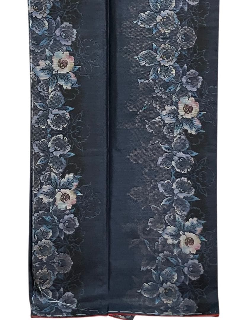 都喜ヱ門 本場大島紬 経緯絣 小紋 正絹 花文 美品 やまと イ6656