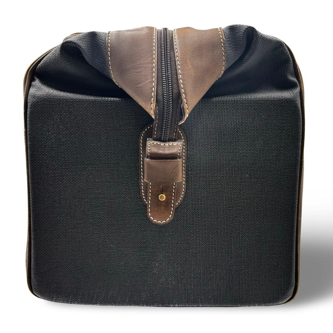 【ヴィンテージ】ダンヒル　ボストンバッグ　トラベル　PVCレザー　グレー　大容量