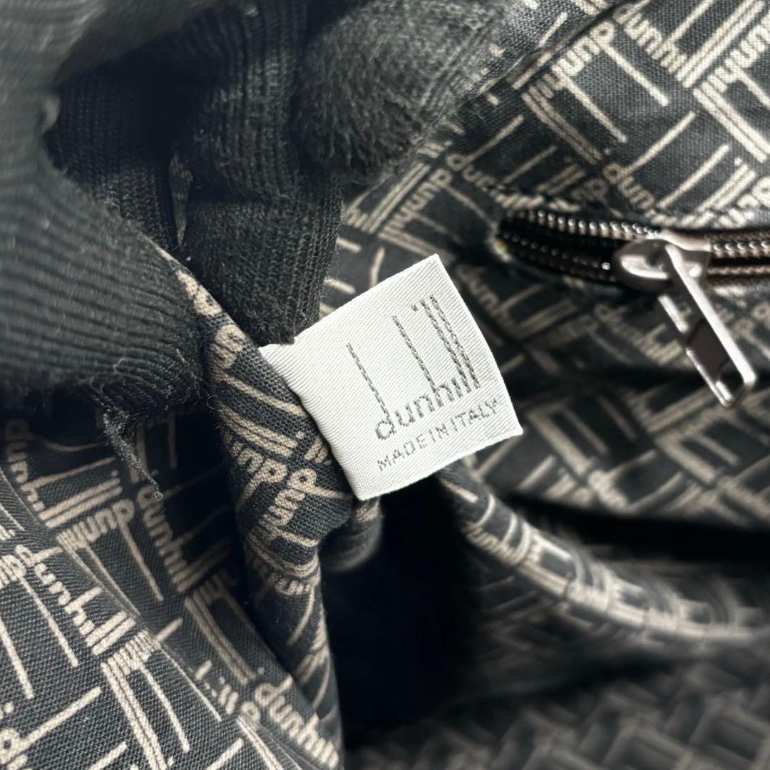 【ヴィンテージ】ダンヒル　ボストンバッグ　トラベル　PVCレザー　グレー　大容量