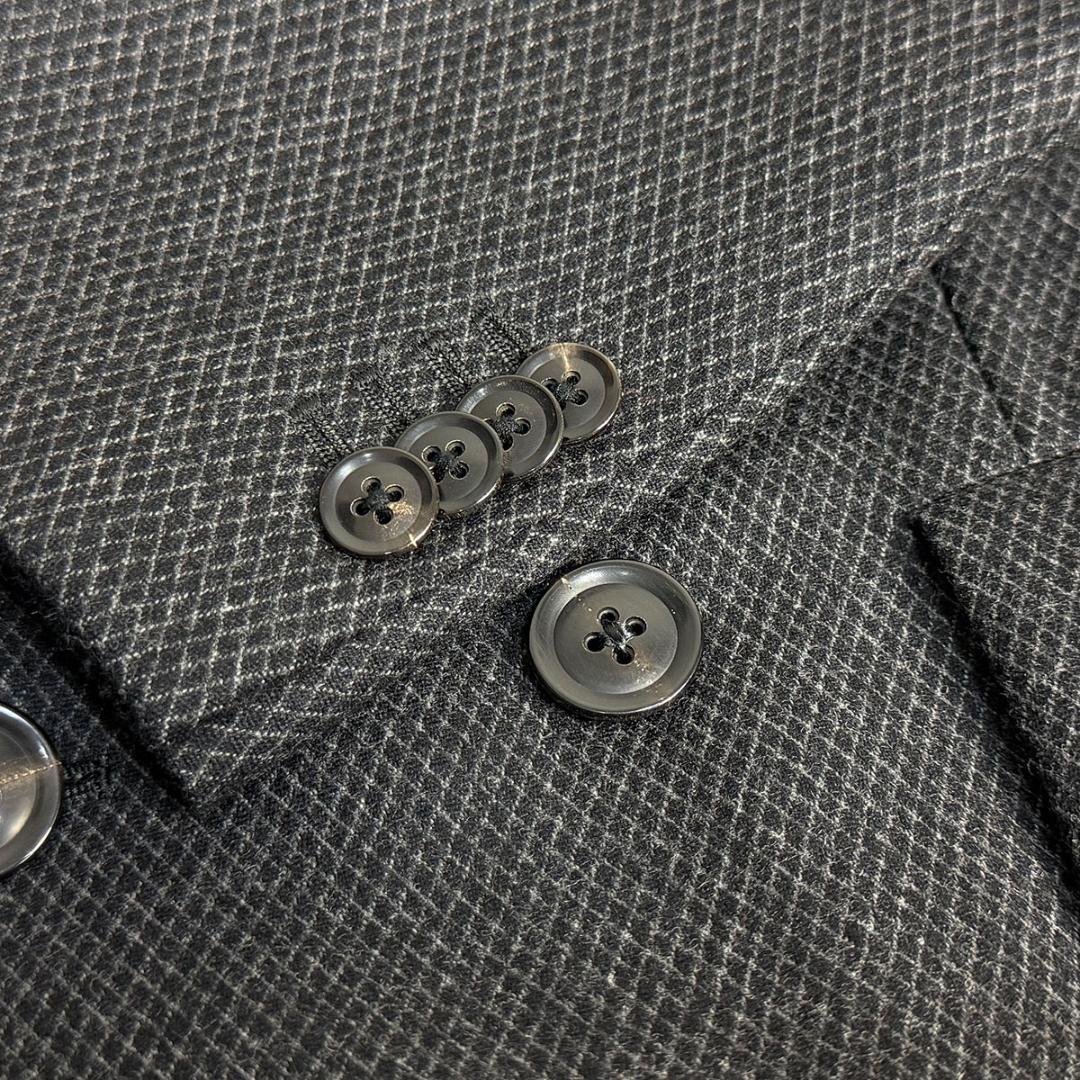 J6391 美品 ポールスミス ダブルチェスターコート チャコールグレー M