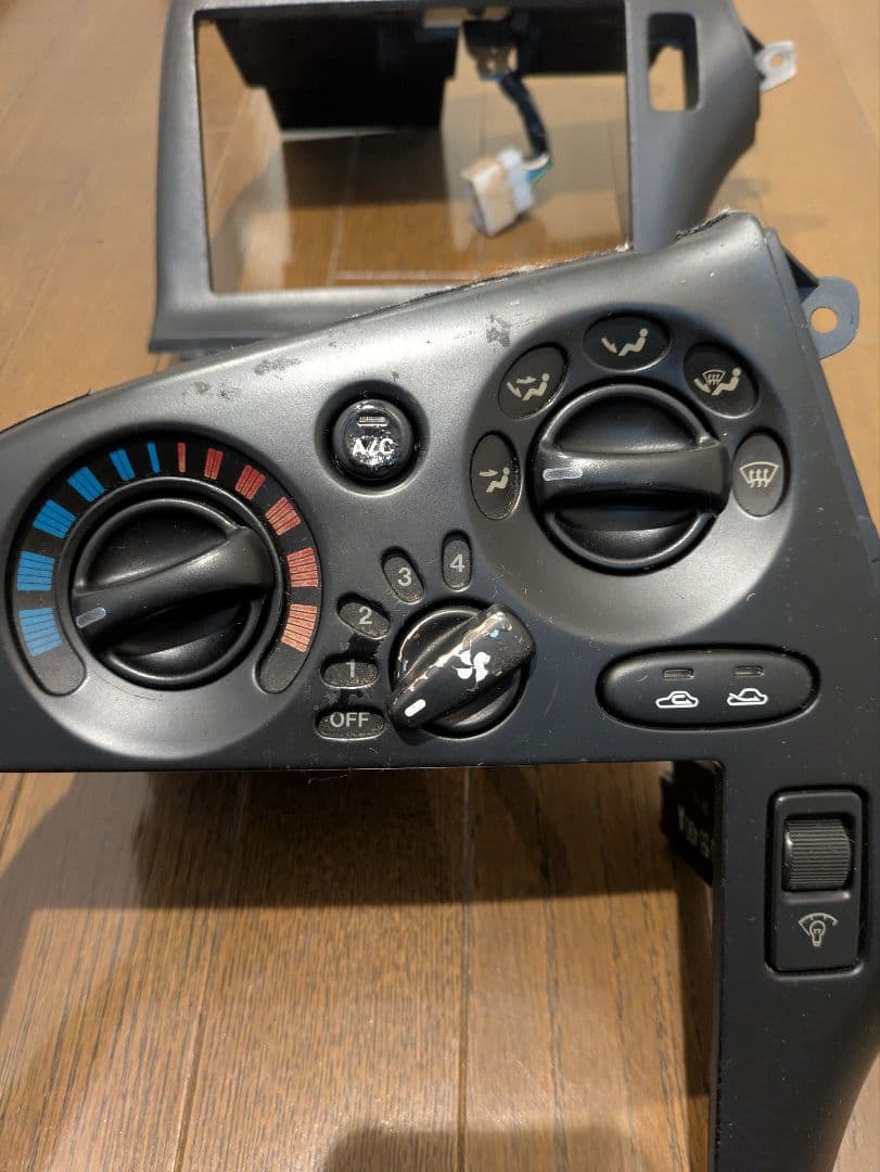 FD3S RX-7 エアコンパネル オーディオパネル 2個セット ジャンク品