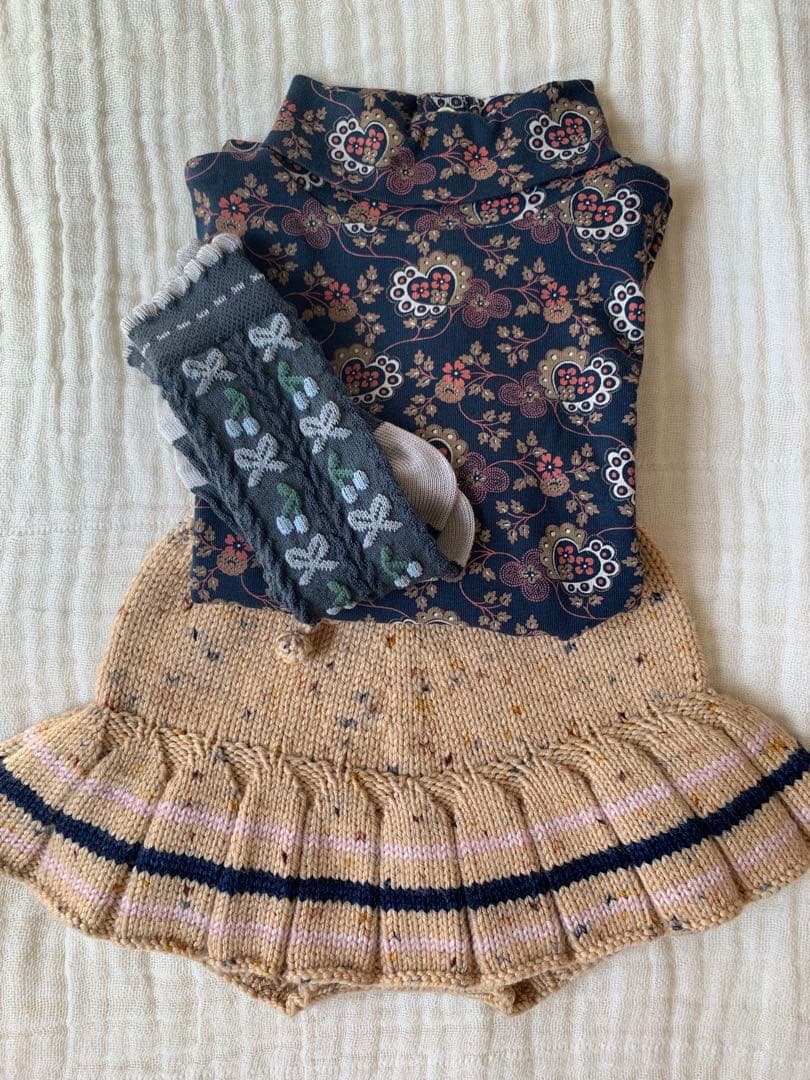 ボトムス Misha&puff camel confetti 2y