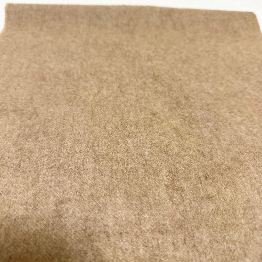 【美品】HERMES エルメス カシミヤ 100% マフラー ブラウン フリンジ