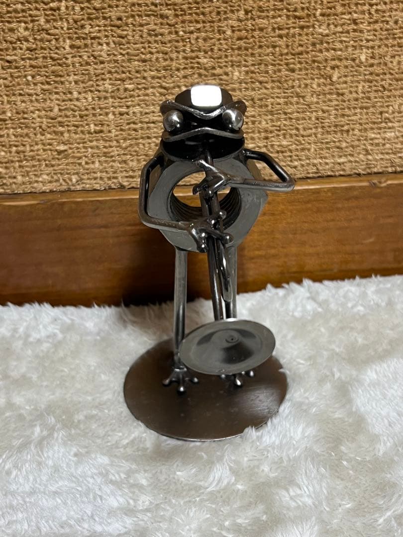 カエル　メタルクラフト　音楽隊　メタルアート　バイク