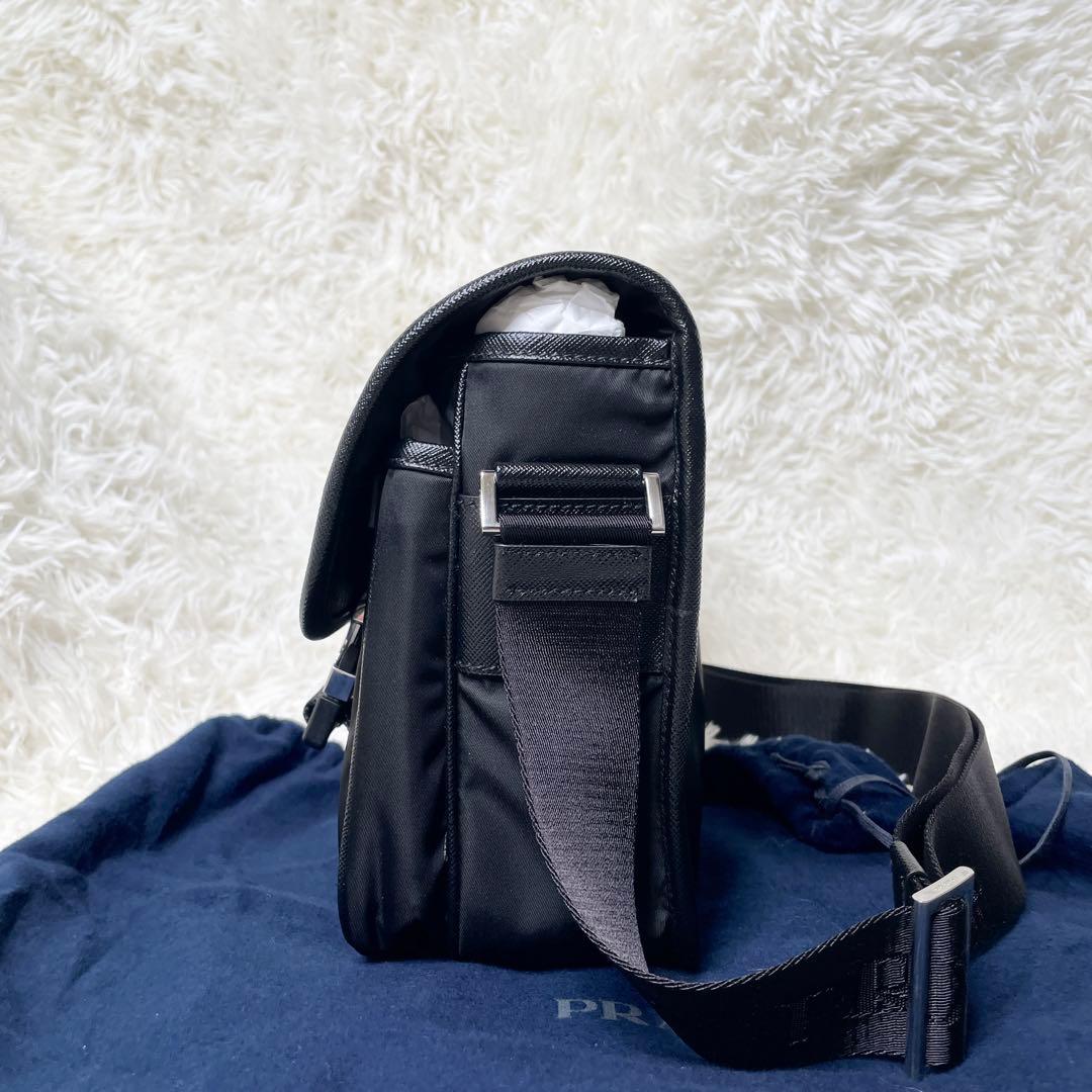 【現行品 未使用】プラダ Re-Nylon xサフィアーノ ショルダーバッグ