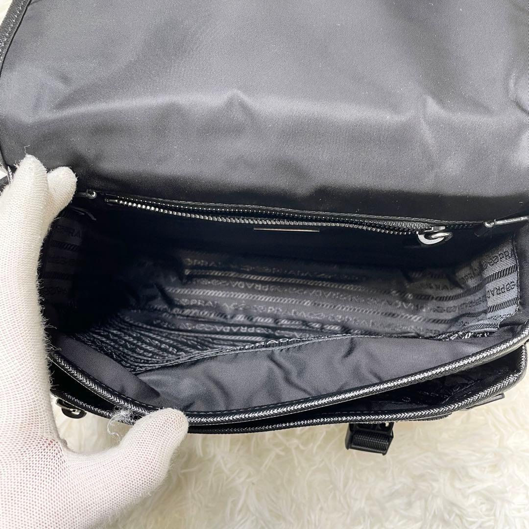 【現行品 未使用】プラダ Re-Nylon xサフィアーノ ショルダーバッグ