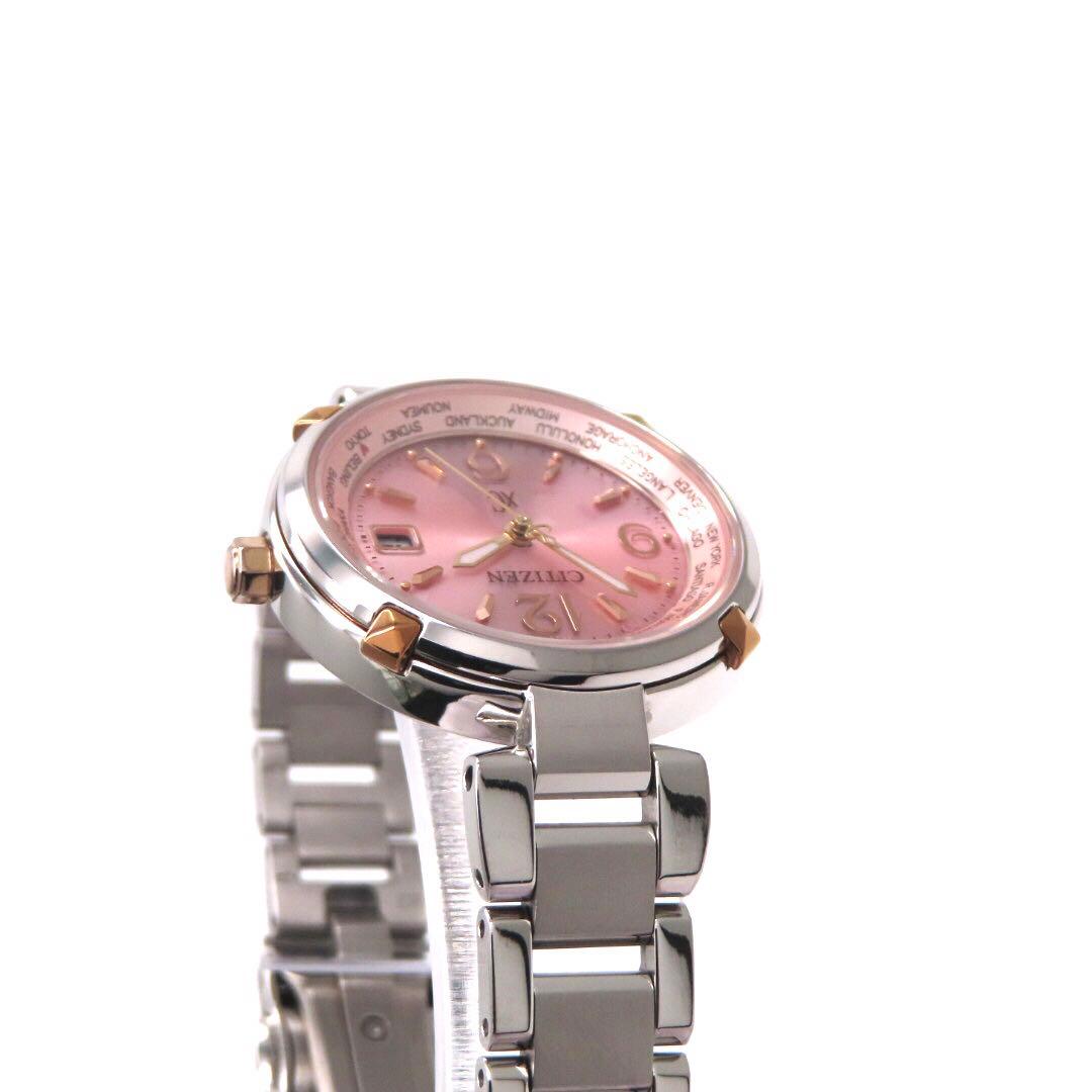 美品 EC1044 55W クロスシー 電波ソーラー シチズン 時計 ティタニア