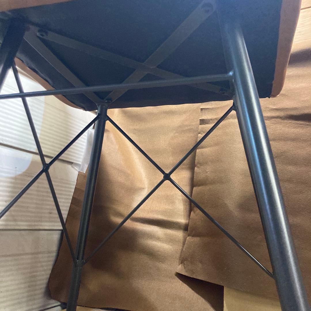 美品　ダイニングチェア　クラッシュゲートCrash Gate　キャメル