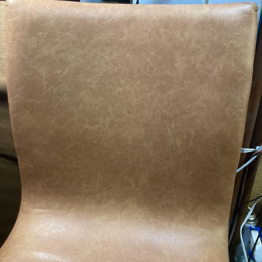 美品　ダイニングチェア　クラッシュゲートCrash Gate　キャメル