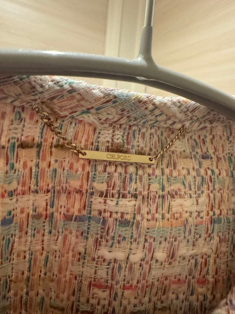 セルフォード ファンシーツイードロングジャケット